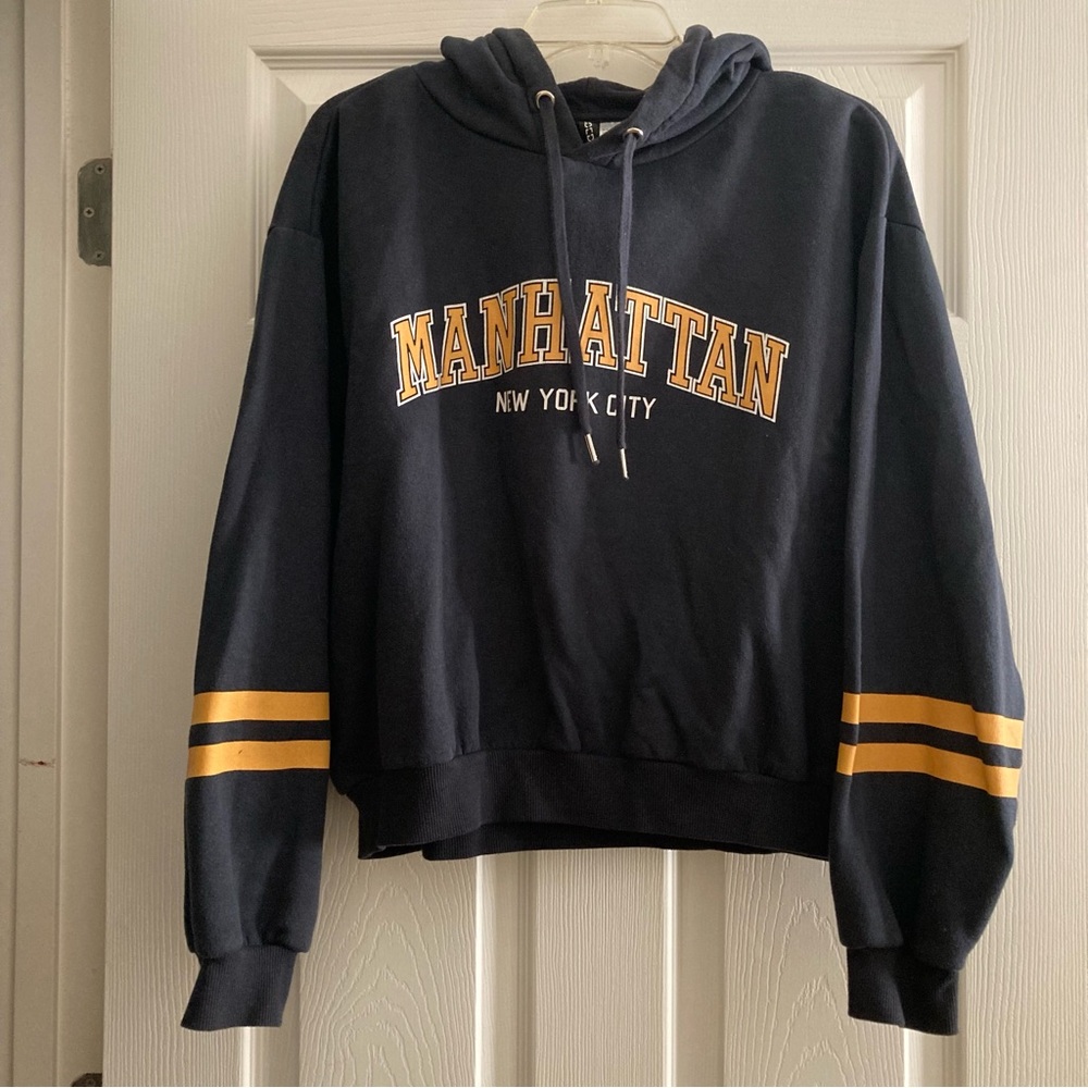 Graphic Crop Hoodie - Picture 1 of 4